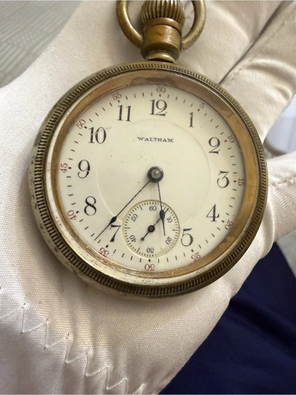 Antique Waltham Open Face Mechanical Pocket Watch – Needs Service / Repair